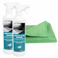 Stein-reiniger.de Arbeitsplatten Reiniger Naturstein & Quarz Komposit Set 3-teilig