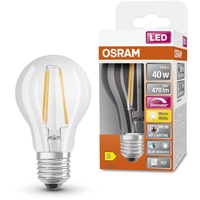 Osram SUPERSTAR+ CLASSIC A FIL 40 LED-Lampe, E27, Kolbenform,