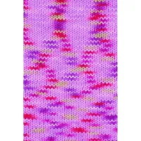 Gründl Wolle Cotton Quick print 50 g Rosa-fuchsia Multicolor