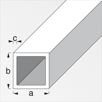 Alfer Vierkantrohr 1 m, 20 x 20 x 1