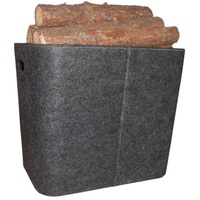 Trendline Holzkorb Filz 50 x 36 x 40 cm