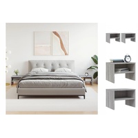 VidaXL Nachttische 2 Stk. Grau Sonoma 40x30x30 cm Holzwerkstoff