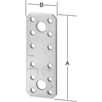 Vormann Flachverbinder sendzimir verzinkt 96 x 35 mm