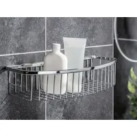 Primaster Duschkorb Tuna eckig Edelstahl 1 Ablage chrom