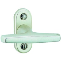 Alpertec Fenstergriff aluminium Rasterolive eloxiert Fensterolive, silber, 40120470K1