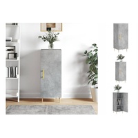 VidaXL Sideboard Betongrau 34,5x34x90 cm Holzwerkstoff