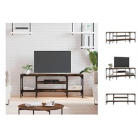 VidaXL TV-Schrank Räuchereiche 121x35x45 cm Holzwerkstoff & Eisen