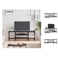 VidaXL TV-Schrank Schwarz 121x35x45 cm Holzwerkstoff & Eisen