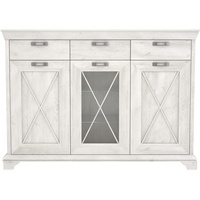 Forte Kashmir Vitrine mit 2 Türen, 1 Glastür und