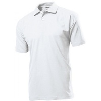 Stedman Polo Men Weiß Baumwolle 3XL