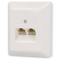 PROTEC.class 05300552 Multimedia-Zubehör Anschlussdose AP 2xRJ45 8/8(8) rw