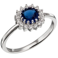 FIRETTI Fingerring »Schmuck Geschenk Silber 925 Silberring Ring blau