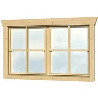 SKANHOLZ Doppelfenster 57,5 x 70,5 cm Beige
