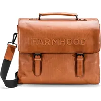 Farmhood Memphis Aktentasche XXL 3 Fächer Leder 39 cm