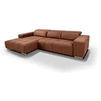 Roller Ecksofa - braun - Relaxfunktion - Recamiere links