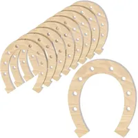 Creative Deco 10 x Hufeisen Holz Basteln Anhängers aus