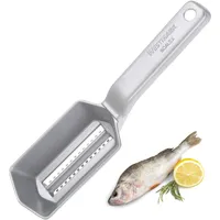 Westmark Fischentschupper mit Schuppenauffangschale, Aluminium, lebensmittelechte Spezialbeschichtung, Rostfreier Edelstahl,