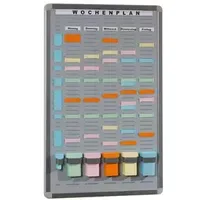 Eichner T-Card Systemtafel 45,5 x 65,2 cm Grau