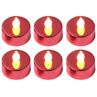 MARELIDA LED Teelichter - warmweiße flackernde Flamme - mit