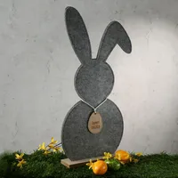 MARELIDA Hase - Dekofigur aus Filz - Osterdeko -
