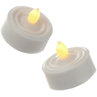 MARELIDA LED Teelichter flackernd flammenlos inkl. Batterien Timer D:
