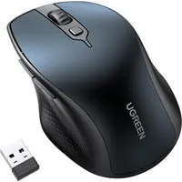 UGREEN ergonomische Bluetooth Wireless mouse MU101 2.4G+BT (Blue) (Kabellos),