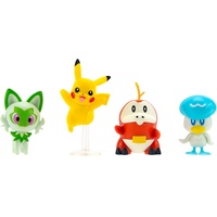 Pokémon JAZWARES Pokémon - Battle Figur 4er Pack Krokel,