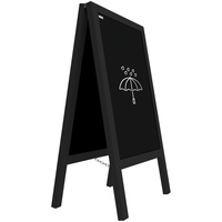 ALLboards Kundenstopper mit lackiertem schwarz Rahmen 118x61cm, Wasserfest, Werbeständer
