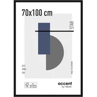 Accent by Nielsen Star Aluminium schwarz 70x100 cm 1