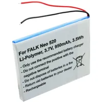 AccuCell Akku passend für Falk Neo 520, Neo 520LMU
