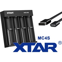 XTAR Schnell-Ladegerät für 1-4 Stück Li-Ion und Ni/MH Akkus,