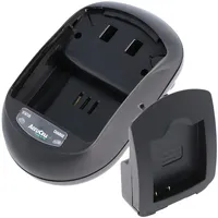AccuCell Schnell-Ladegerät passend für Panasonic DMW-BLE9, DMW-BLE9E, DMW-BLE9GK, DMW-BLE9PP,