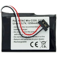 AccuCell Akku passend für Mitac Mio C220, C230, C250,