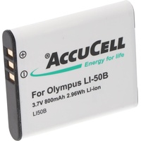 AccuCell Akku passend für Olympus LI-50B Akkutyp D-Li92, DB-100,