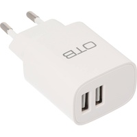 AccuCell Ladeadapter USB - 2,4A 2-Port Multiadapter - weiß
