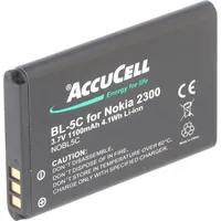 AccuCell Akku passend für Nokia 1101, BL-5C, 1100mAh