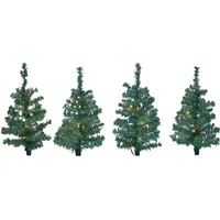 Spetebo Lichterbäumchen Gartenstecker 50 cm - 4er Set /