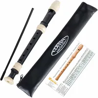 Classic Cantabile Stellina C-Sopran Blockflöte Barock Schwarz