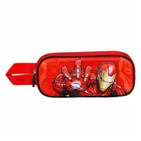 Marvel Iron Man Stark-3D Doppelfedermäppchen, Mehrfarbig