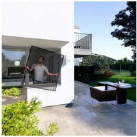 WINDHAGER Fliegenschutz-Fenster Cool 140 x 150 cm Alu anthrazit