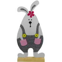 Trendline Deko Osterhase Filz 83 cm weiß grau