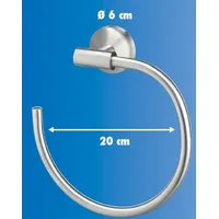 Trendline Handtuchring Edelstahl gebürstet Simple Round Ø 30 cm