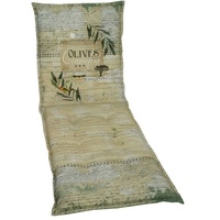 GO-DE Rollliegen-Auflage grün beige gemustert, 190 x 60 x