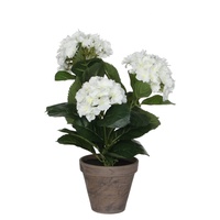 Mica decorations Mica Kunstpflanze Hortensie im Topf weiß, 40