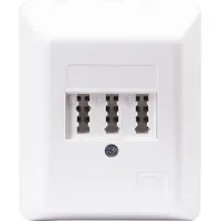 Schwaiger Schwaiger® TAE Anschlussdose (NF/F) Weiß Aufputz-Installation