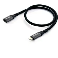Equip USB 3.2 Gen 2 C-auf-C-Verlängerungskabel, M/F, 0,5 m,