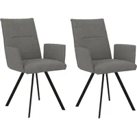 Home Affaire Armlehnstuhl »Sava« (Set) 2 Stk.Metallgestell, schwarz