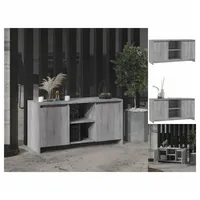 VidaXL TV-Schrank Grau Sonoma 102x37,5x52,5 cm Holzwerkstoff