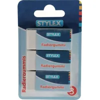 Stylex Radiergummi, für Blei-und Buntstifte, 3 St. Auf Blisterkarte