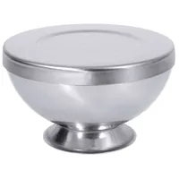Contacto Edelstahl Eisbombenform mit Deckel, 10 cm